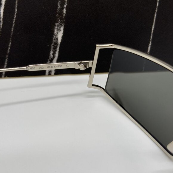 NEW SAINT LAURENT SL606 002  UNISEX SILVER SUNGLASSES SAINT LAURENT SL 606 002 - Picture 7 of 10